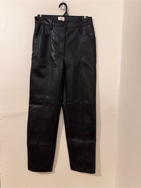 Wilfred Women’s Black Faux Leather Pants